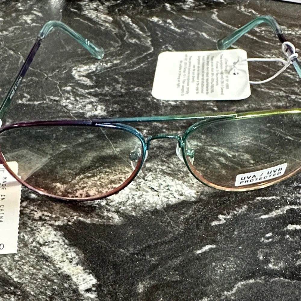 NWT Crewcuts Iridescent Aviator Glasses